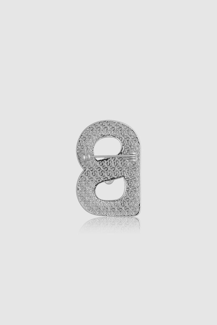 Alma Twist Brooch - Silver
