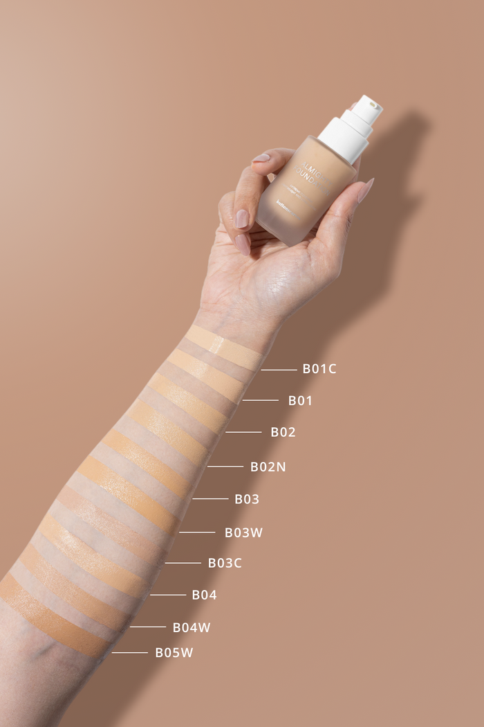 almighty liquid foundation by buttonscarves beauty shades selection