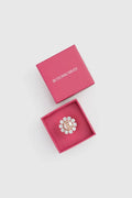 amara crystal pin brooch in rose gold by buttonscarves