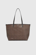 anya tote bag in brown by buttonscarves