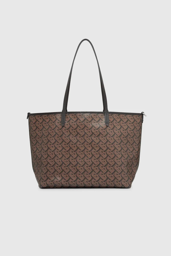 anya tote bag in brown by buttonscarves