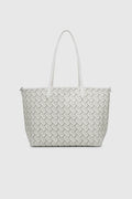 anya tote bag in white by buttonscarves