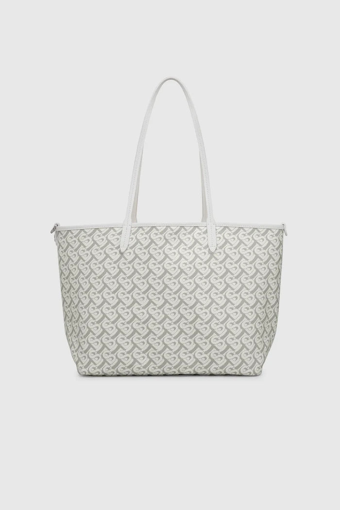 anya tote bag in white by buttonscarves