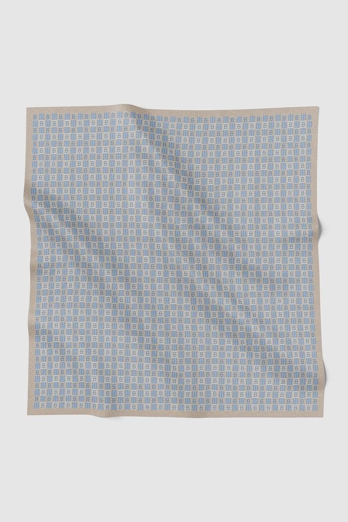 anyam printed square scarf in atmosphere by buttonscarves
