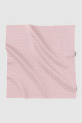 anyam printed square scarf in bleached mauve by buttonscarves