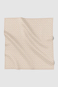 anyam printed square scarf in bleached sand by buttonscarves