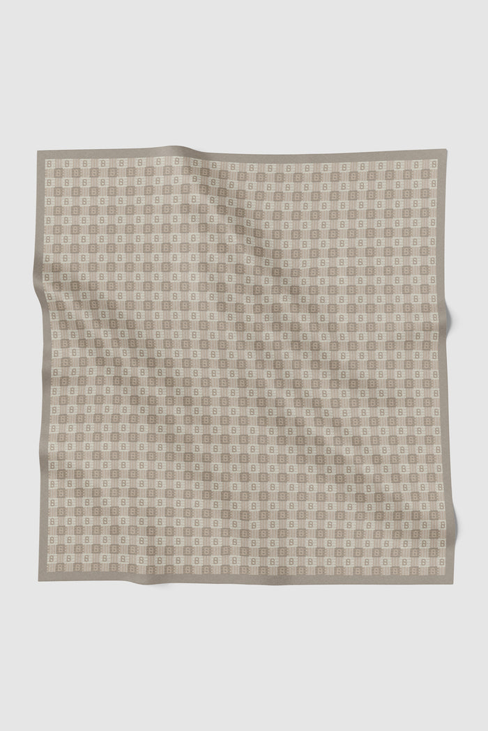 anyam printed square scarf in cinder by buttonscarves