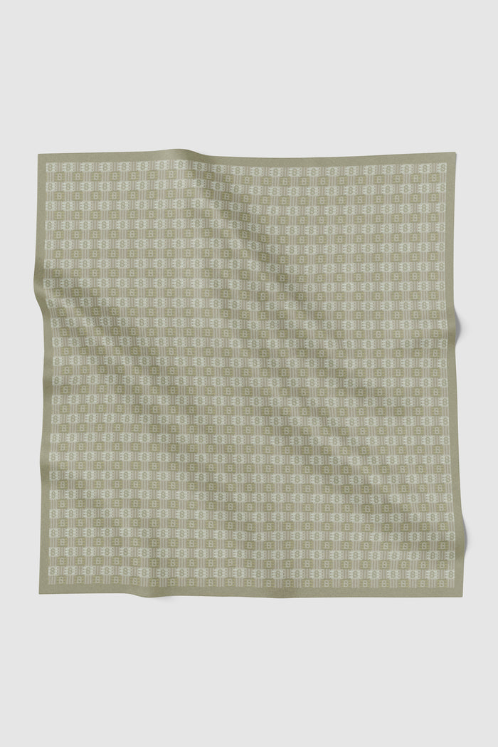 anyam printed square scarf in dried sage by buttonscarves