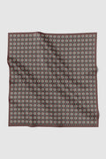 anyam printed square scarf in huckleberry by buttonscarves