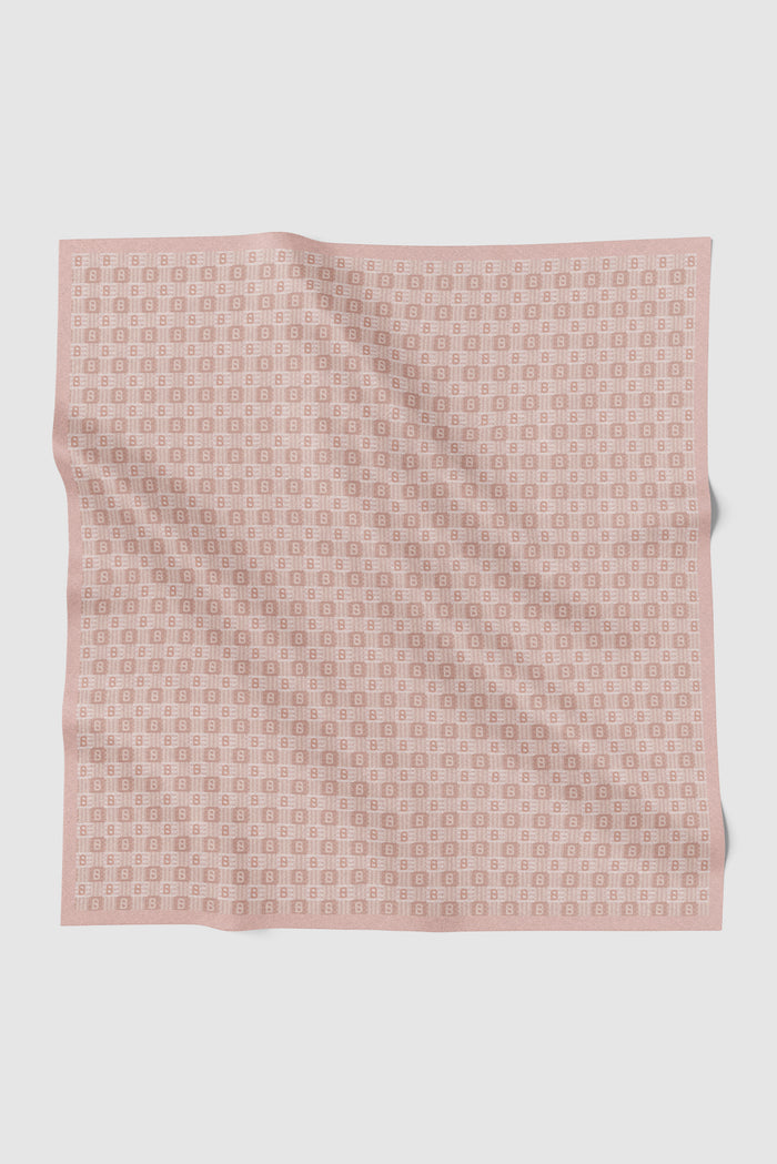 anyam printed square scarf in pale mauve by buttonscarves