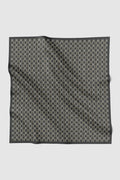 anyam printed square scarf in phantom by buttonscarves