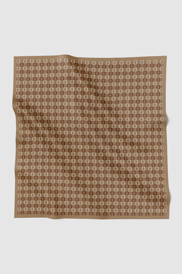 anyam printed square scarf in thrush by buttonscarves