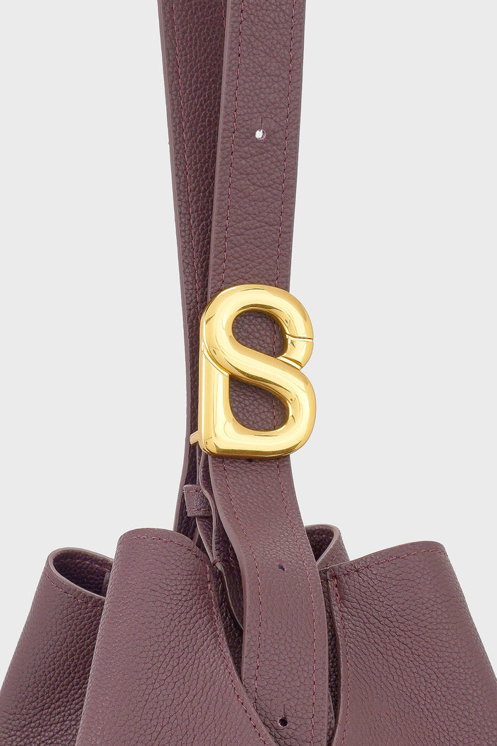 Aria Bucket Bag - Burgundy