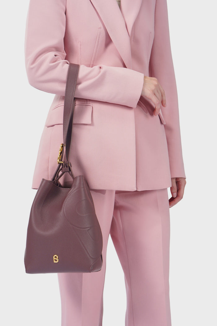 Aria Bucket Bag - Burgundy