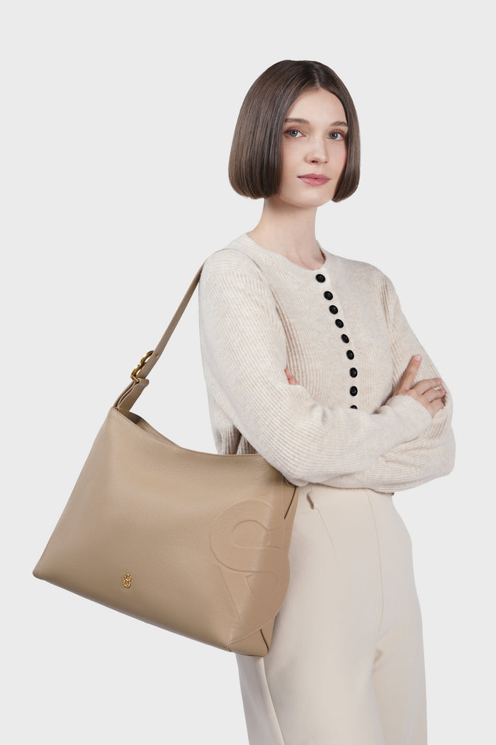 Aria Hobo Bag - Clay