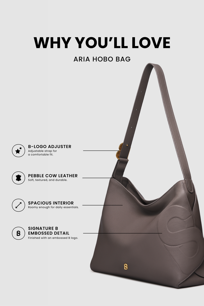 Aria Hobo Bag - Praline