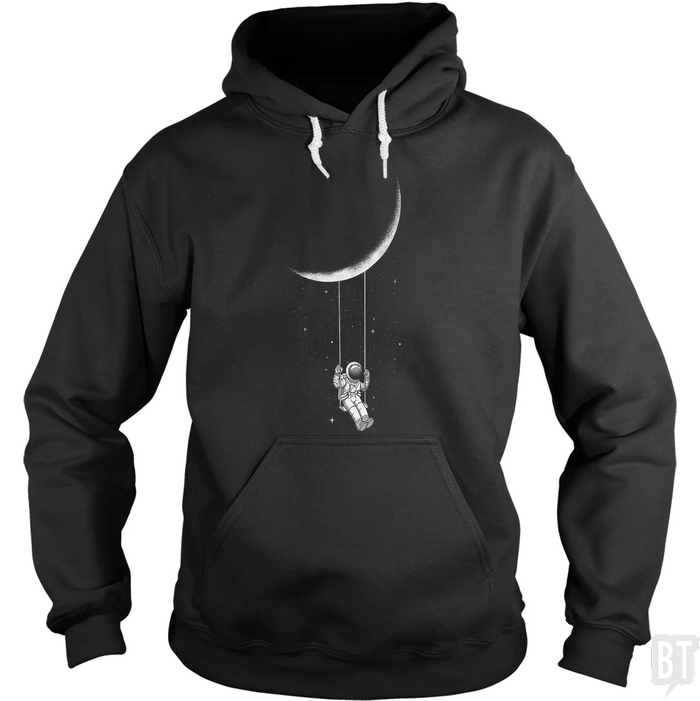 Astronaut on Moon Swing Hoodie