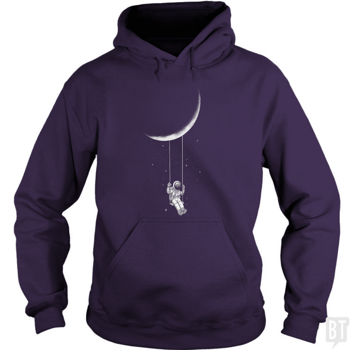 Astronaut on Moon Swing Hoodie