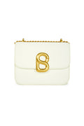 Audrey Chain Leather Bag Small - White