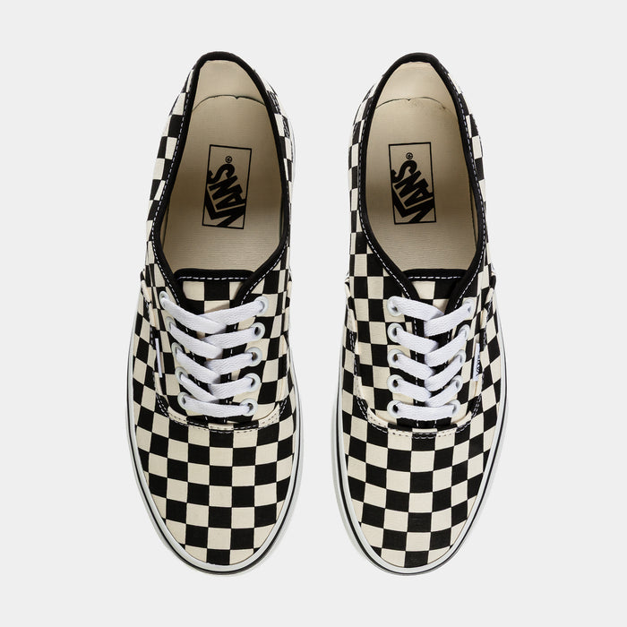 Authentic Checkerboard Mens Skate Shoes (Black/White)