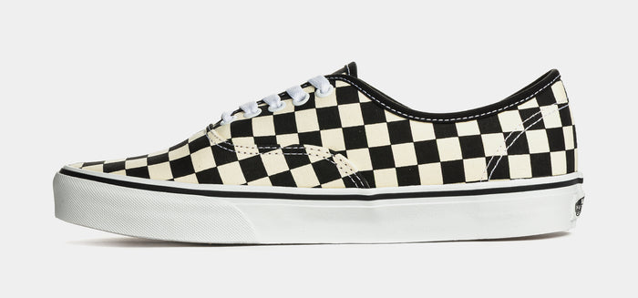 Authentic Checkerboard Mens Skate Shoes (Black/White)