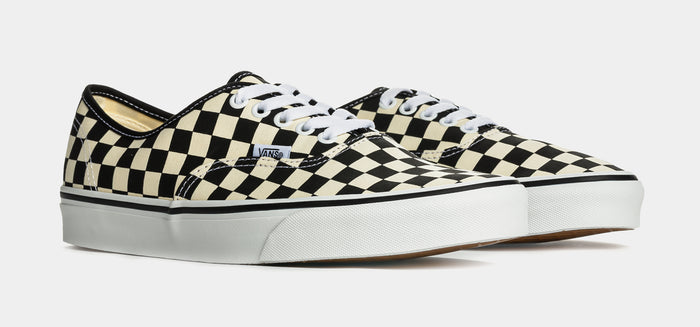 Authentic Checkerboard Mens Skate Shoes (Black/White)