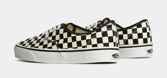 Authentic Checkerboard Mens Skate Shoes (Black/White)