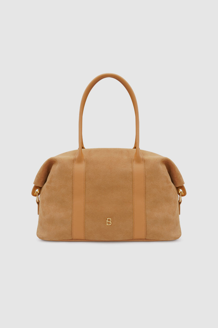 aveline bag in brown by buttonscarves
