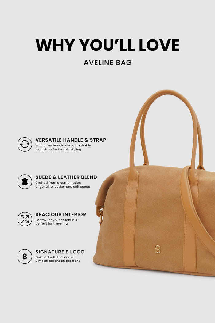 aveline bag in brown by buttonscarves feature overview