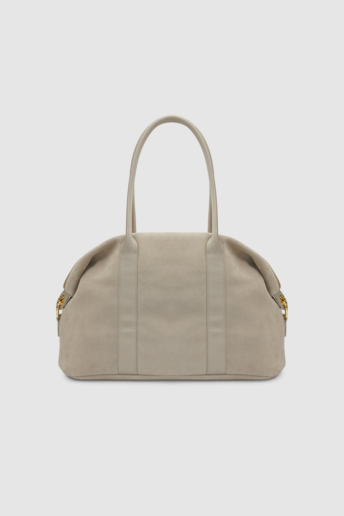 aveline bag in grey by buttonscarves back view
