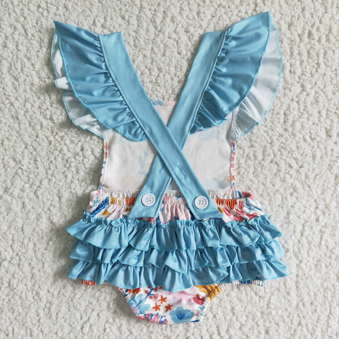 Baby girls bubble romper   SR0037
