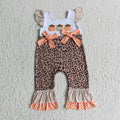 Baby girls pumpkin embroideried romper      D1-15