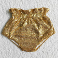 Baby girls sequined bummies