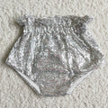 Baby girls sequined bummies