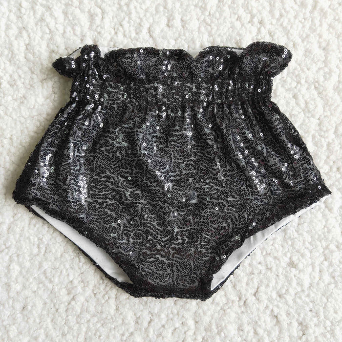 Baby girls sequined bummies