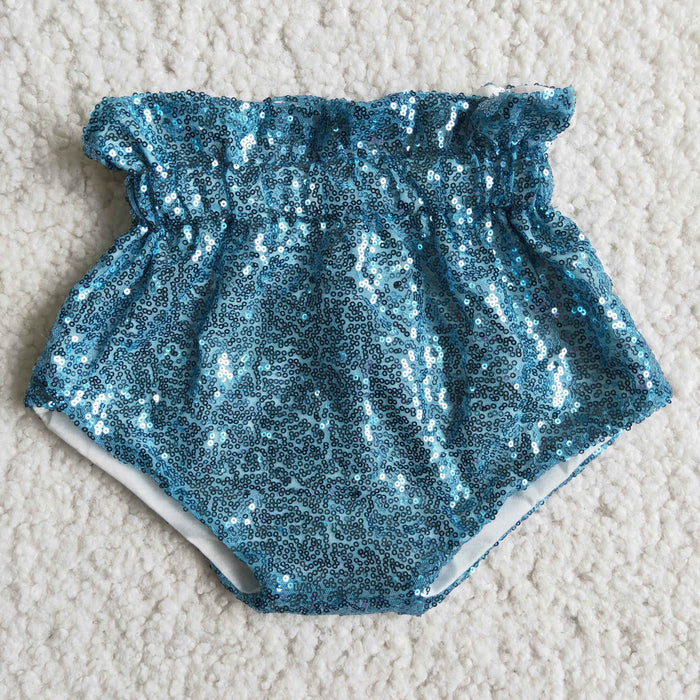Baby girls sequined bummies