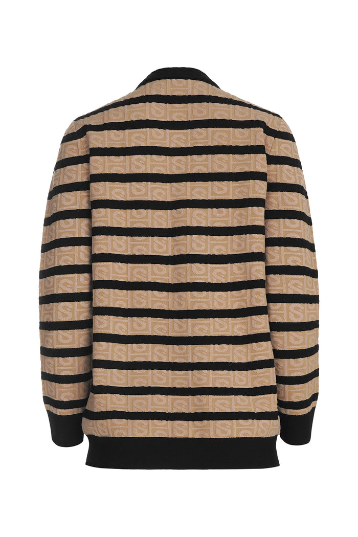 Barbara Monogram Cardigan - Brown
