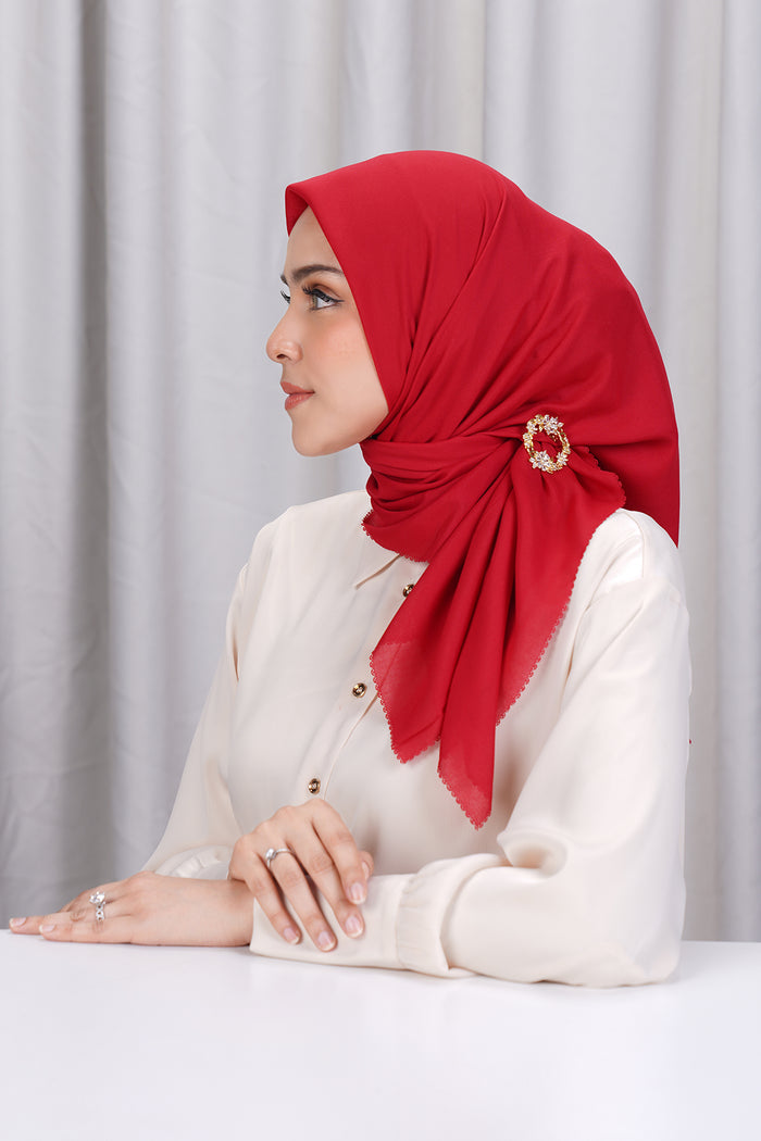 Basic Scarf - Haute Red