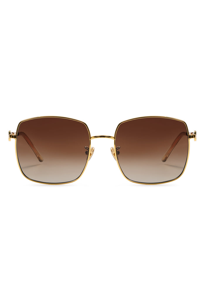 Becca Titanium Sunglasses - Gradient Brown