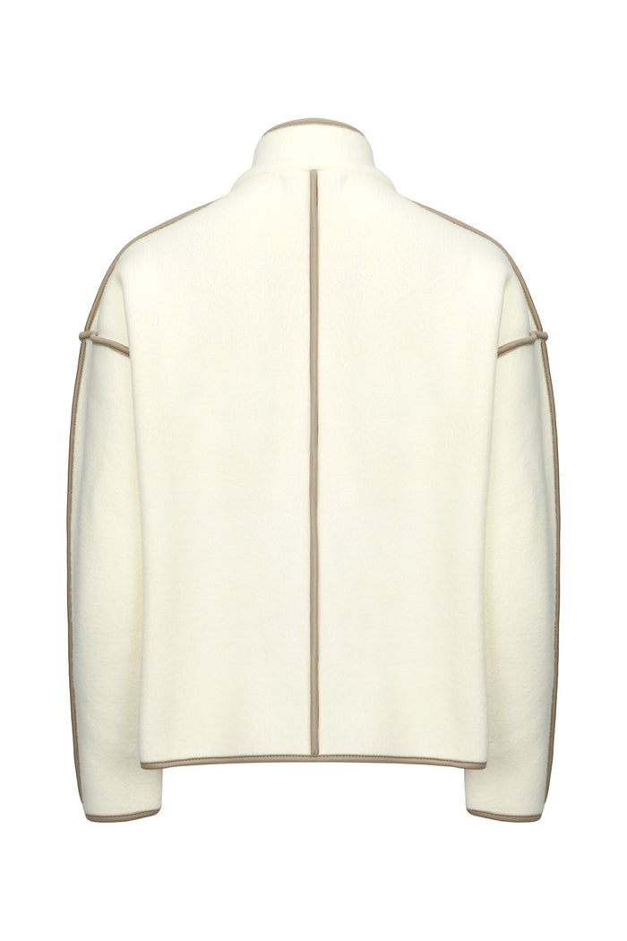 Bella Cropped Coat - Off White