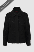 Beverly Beaded Shacket - Black