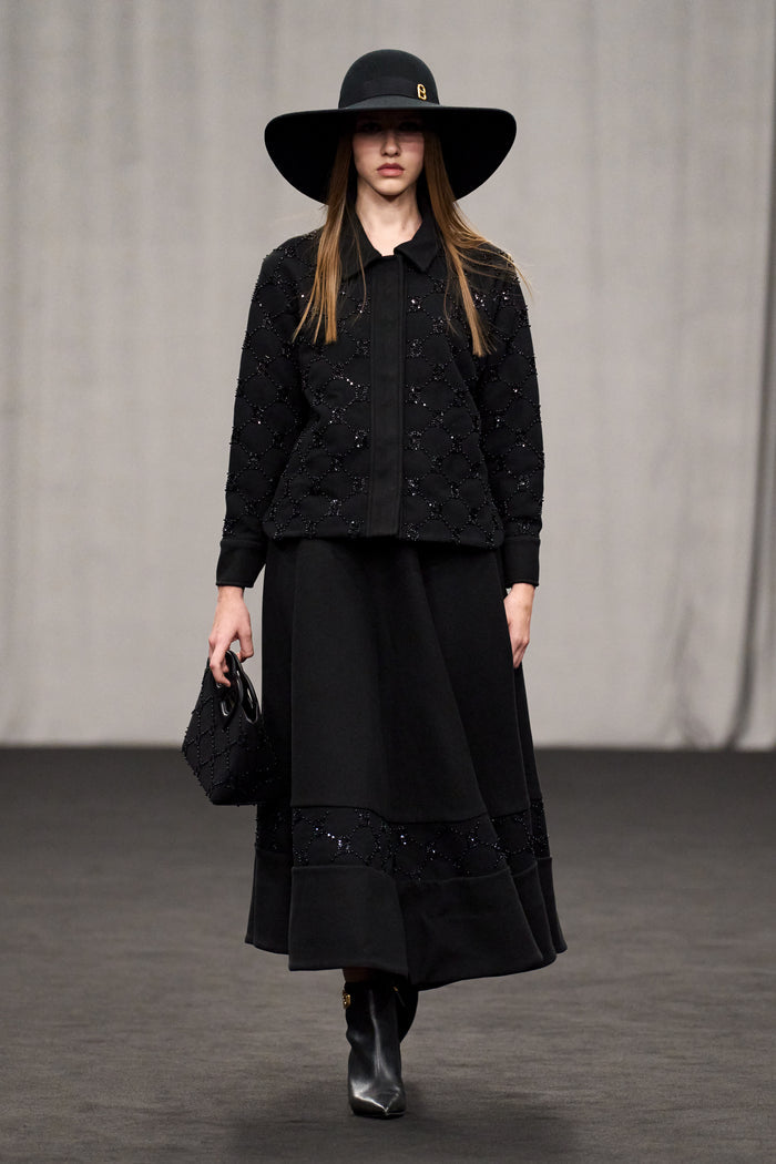 Beverly Beaded Shacket - Black
