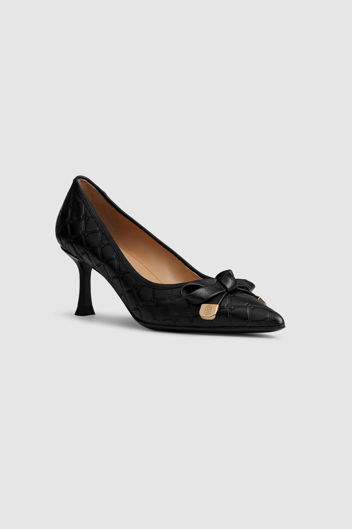 Beverly Bow Heels - Black