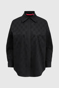 beverly cotton shirt in black by buttonscarves