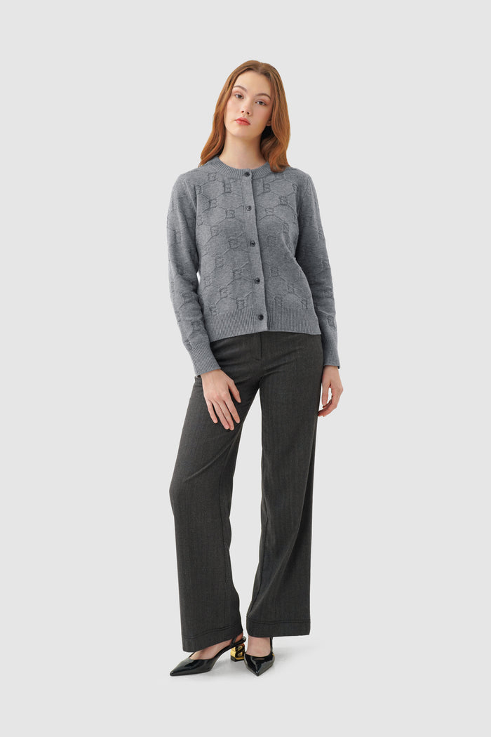 Beverly Knit Cardigan - Grey