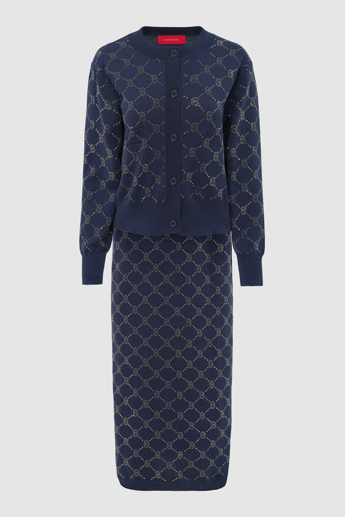 Beverly Knit Set - Navy