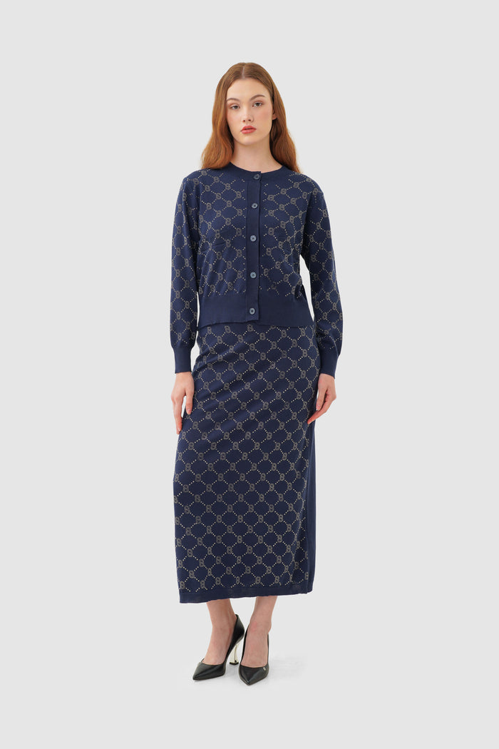 Beverly Knit Set - Navy