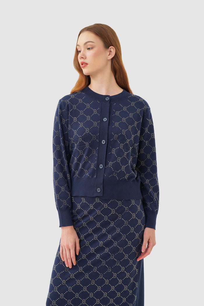 Beverly Knit Set - Navy