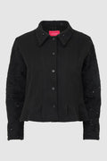 Beverly Pleated Outer - Black