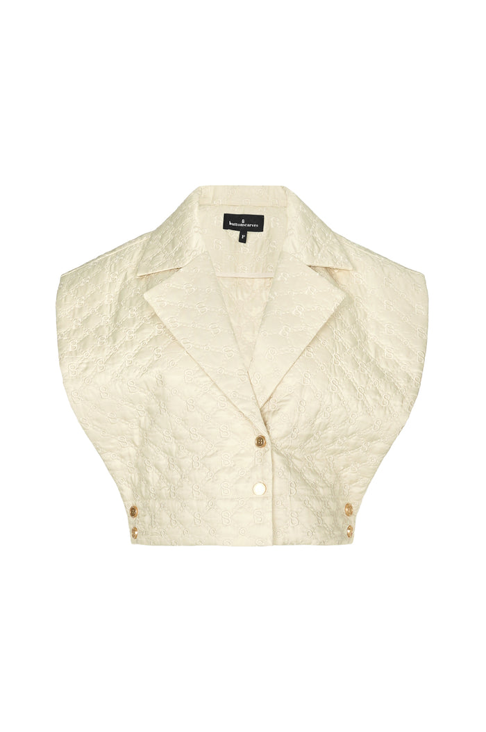 Beverly Quilted Vest - Cream